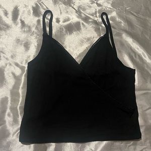 Urban Outfitters Out From Under V Neck Cross Over Trim Tank Top